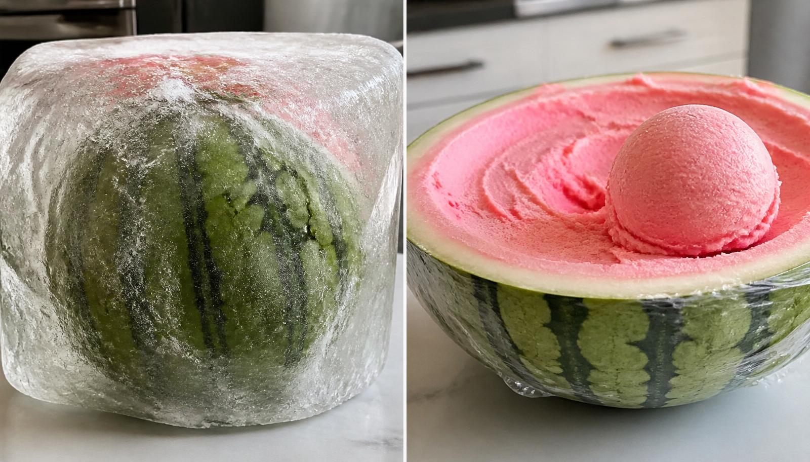 Comparación fruta congelada mal vs. bien